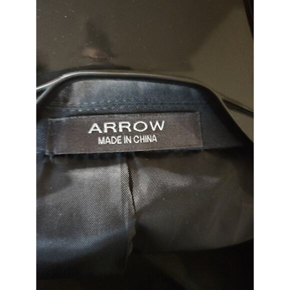 Arrow Blazer Suit Jacket Size 50R Business Charcoal Gray Work Blazer Lightweight - Picture 13 of 13